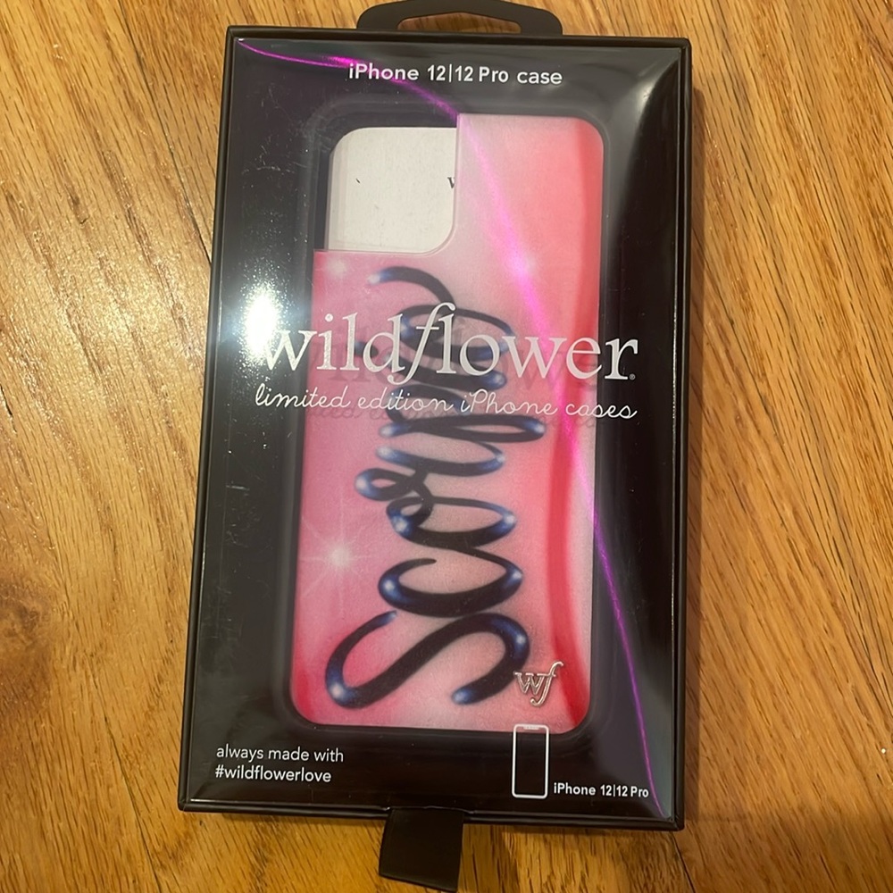 wildflower zodiac sign collection: scorpio iphone 12/12 pro case